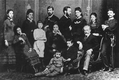 De familie Freud, c.1876 door Austrian Photographer